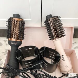 L'ange Rose Gold Barrel Hair Brush Set